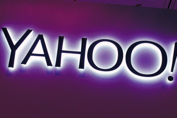 Yahoo Purple Sign